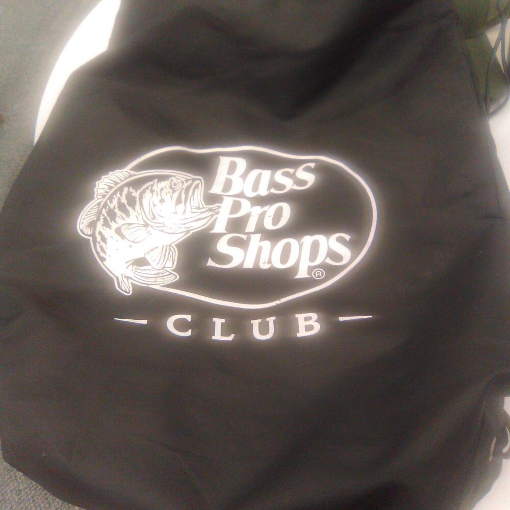 Bass Pro Shops Black drawstring bag